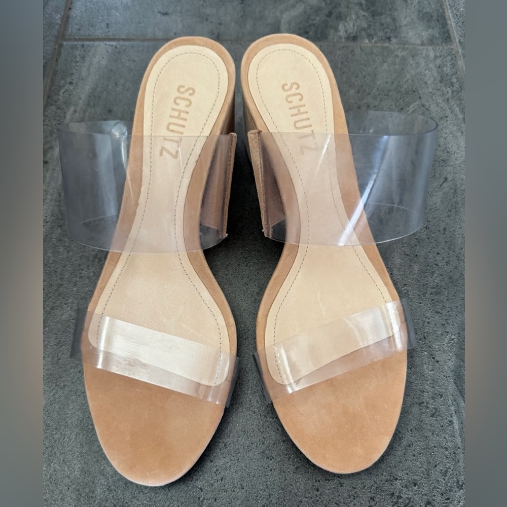Schultz clear heels